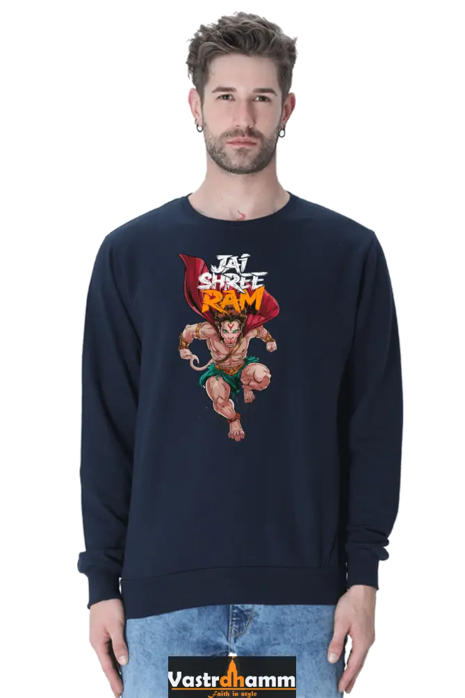 Hanuman Bhakti Power Sweatshirt T-Shirts for Men Vastrdhamm