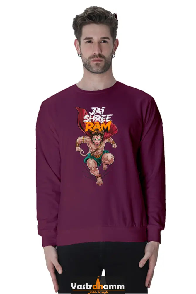 Hanuman Bhakti Power Sweatshirt T-Shirts for Men Vastrdhamm