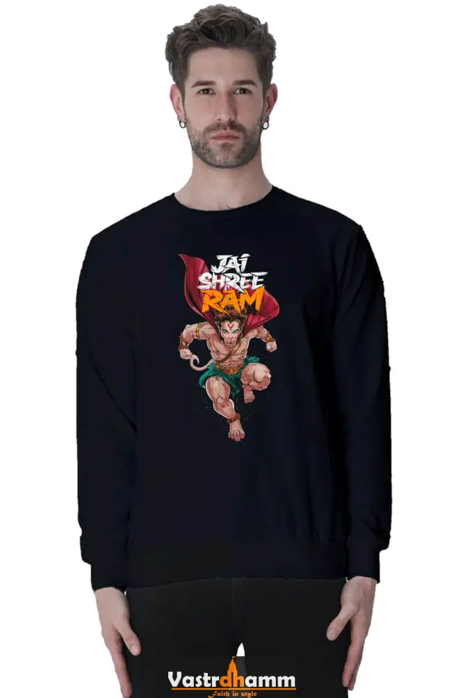 Hanuman Bhakti Power Sweatshirt T-Shirts for Men Vastrdhamm
