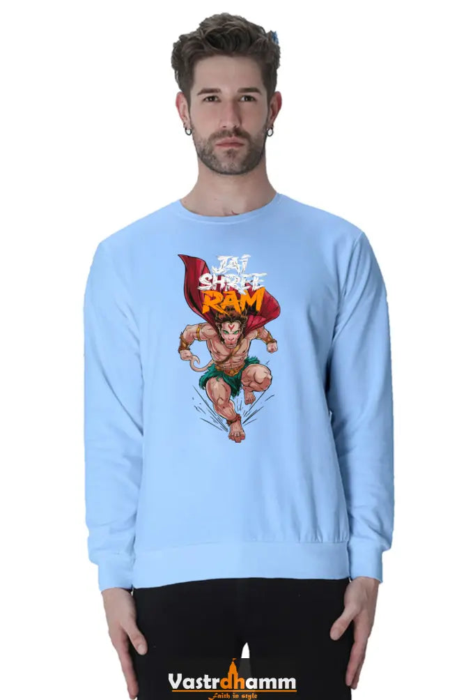 Hanuman Bhakti Power Sweatshirt T-Shirts for Men Vastrdhamm