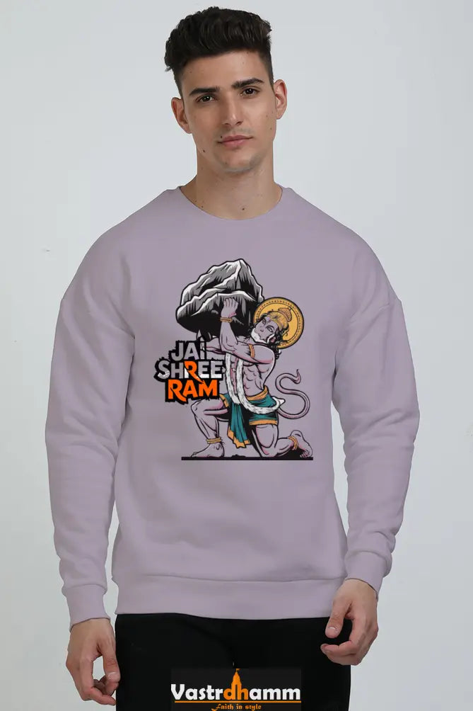Hanuman Bhakti Strength Oversized Sweatshirt T-Shirts for Men Vastrdhamm