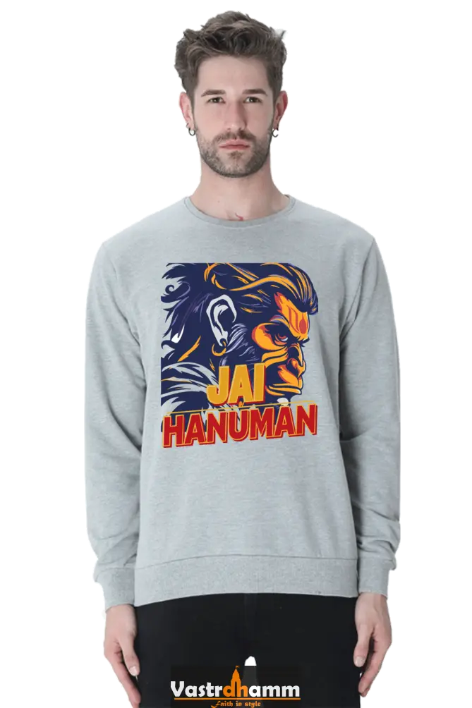Hanuman Bhakti Strength Sweatshirt T-Shirts for Men Vastrdhamm