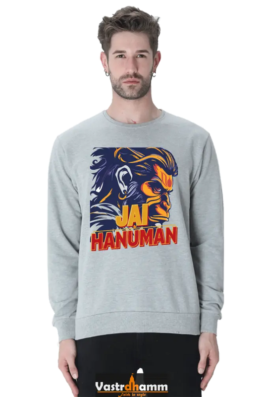 Hanuman Bhakti Strength Sweatshirt T-Shirts for Men Vastrdhamm
