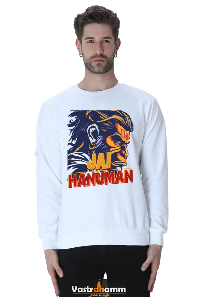 Hanuman Bhakti Strength Sweatshirt T-Shirts for Men Vastrdhamm