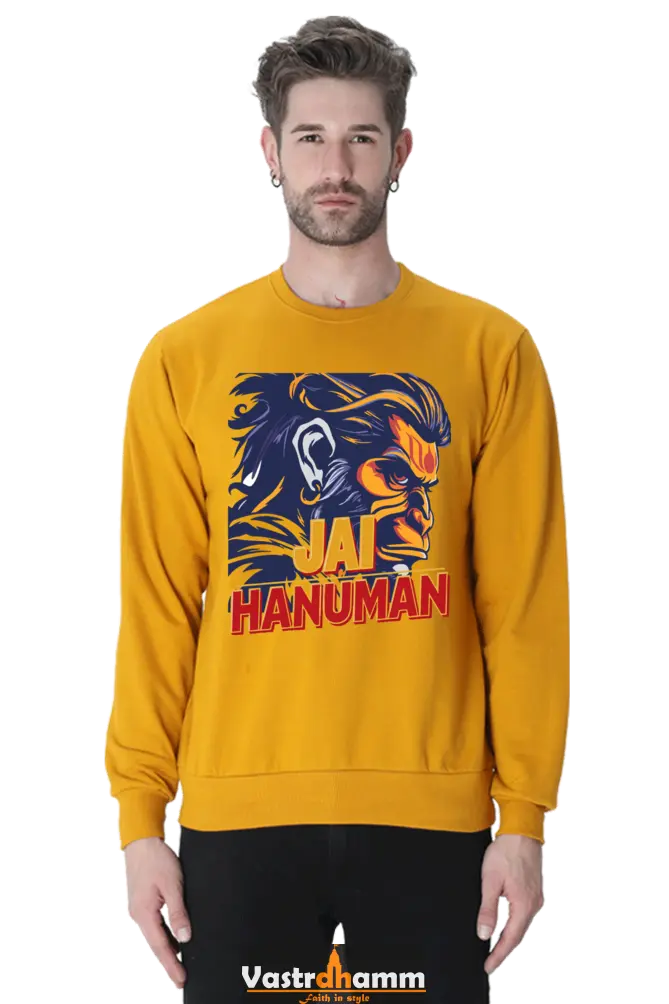 Hanuman Bhakti Strength Sweatshirt T-Shirts for Men Vastrdhamm