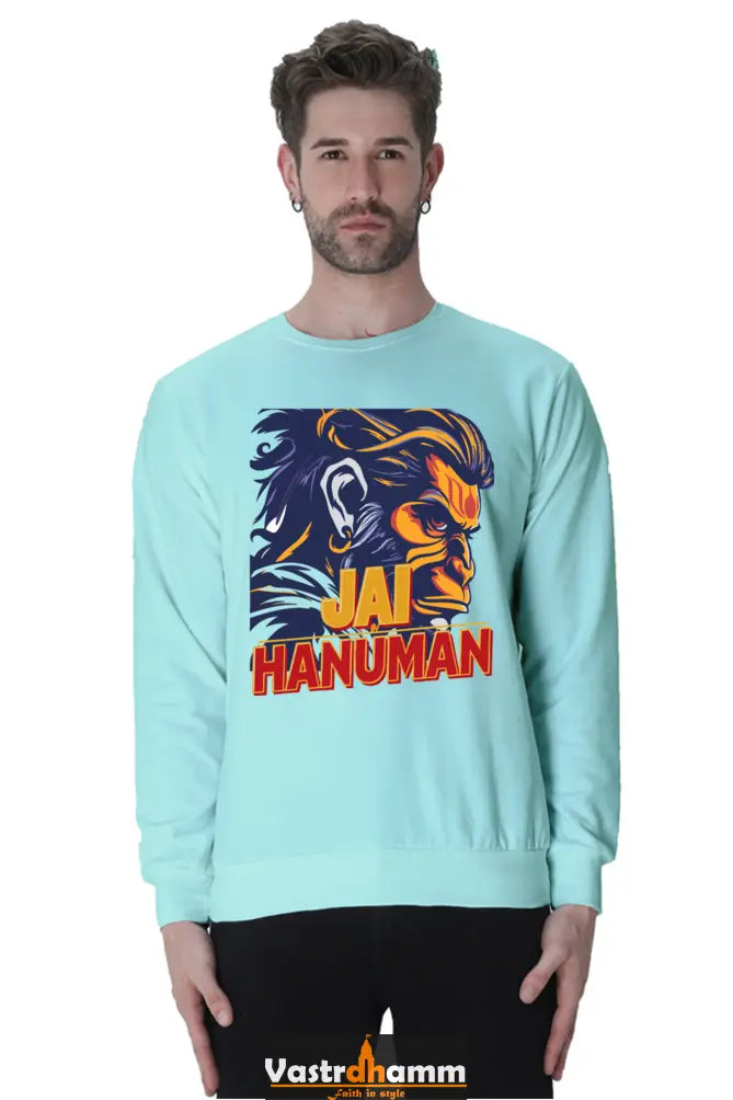 Hanuman Bhakti Strength Sweatshirt T-Shirts for Men Vastrdhamm