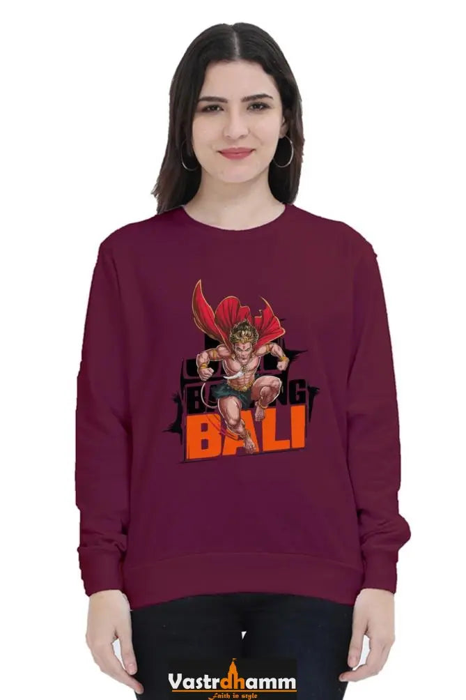 Hanuman Bhakti StrengthSweatshirt T-Shirts for Women Vastrdhamm