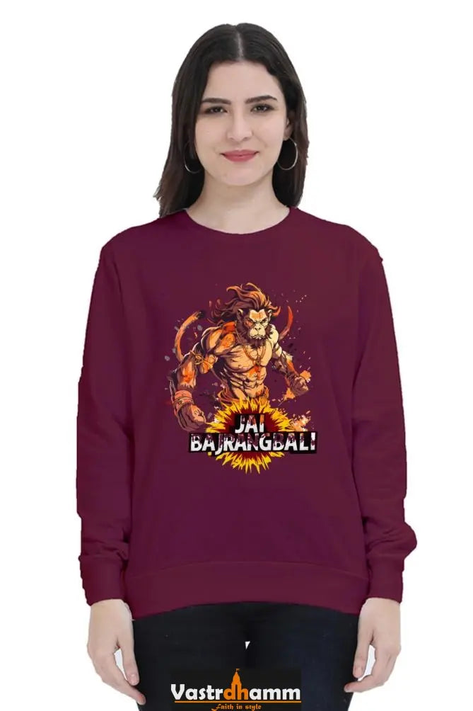 Hanuman Bhakti YogaSweatshirt T-Shirts for Women Vastrdhamm