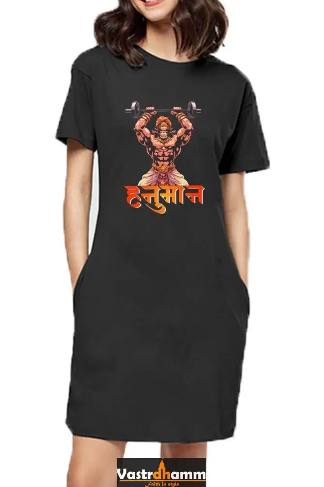 Hanuman Bhakti YogaT-Shirts Dress for Women Vastrdhamm