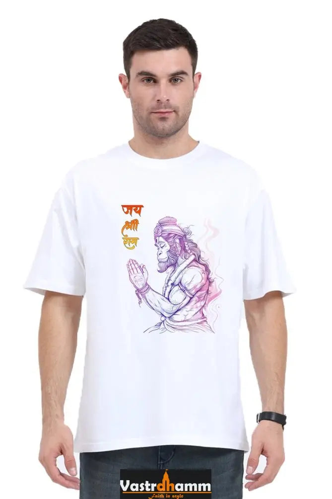 Hanuman Celestial Guardian Oversized Classic T-Shirts for Men Vastrdhamm