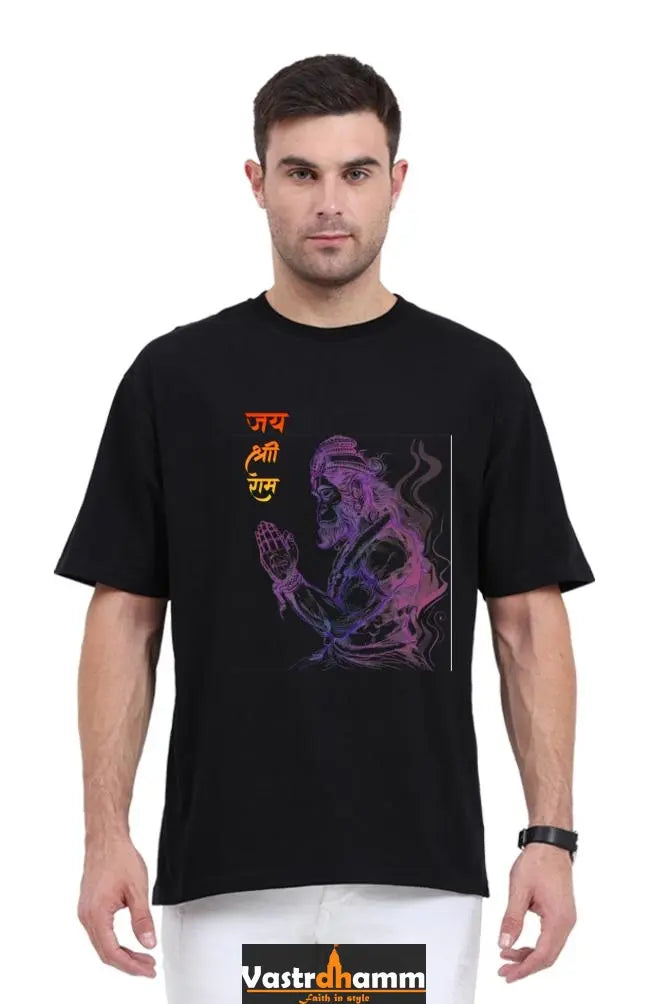 Hanuman Celestial Guardian Oversized Classic T-Shirts for Men Vastrdhamm