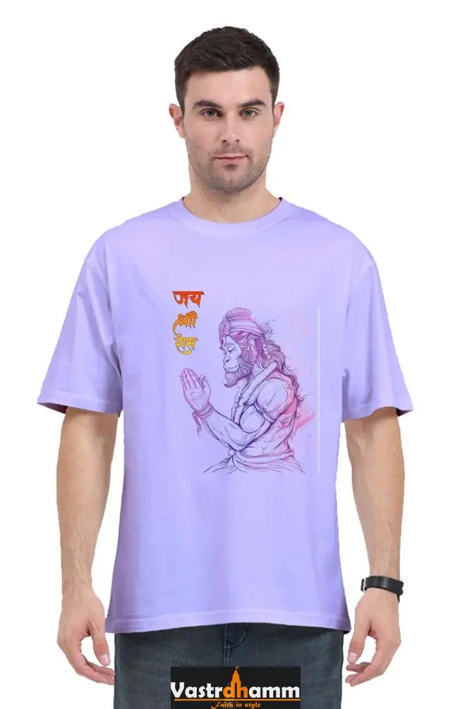 Hanuman Celestial Guardian Oversized Classic T-Shirts for Men Vastrdhamm