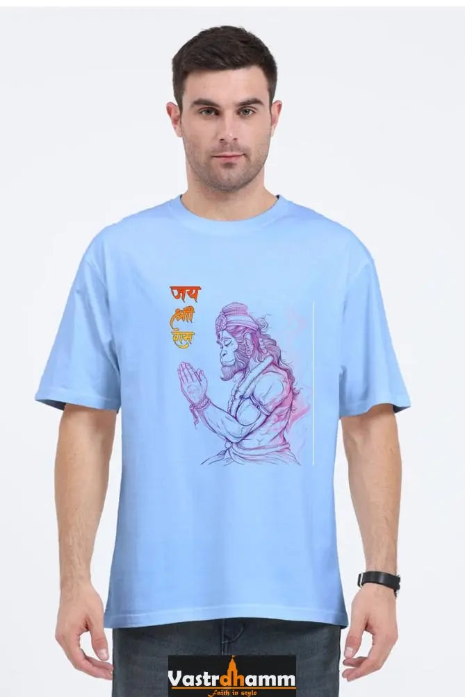 Hanuman Celestial Guardian Oversized Classic T-Shirts for Men Vastrdhamm