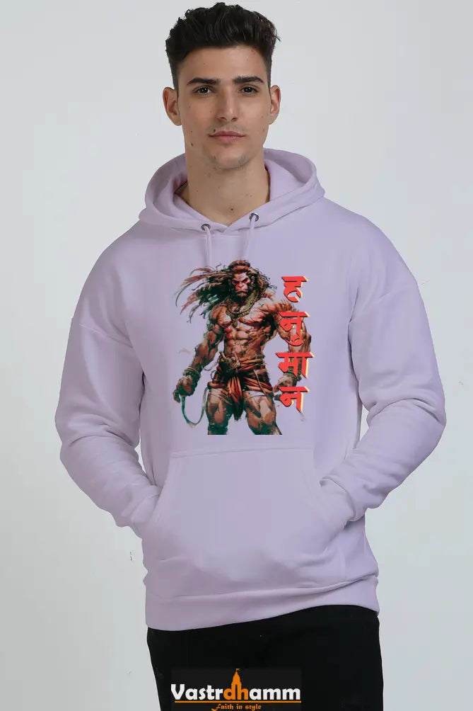 Hanuman Cosmic Power Oversized Hooded Sweatshirt T-Shirts for Men Vastrdhamm