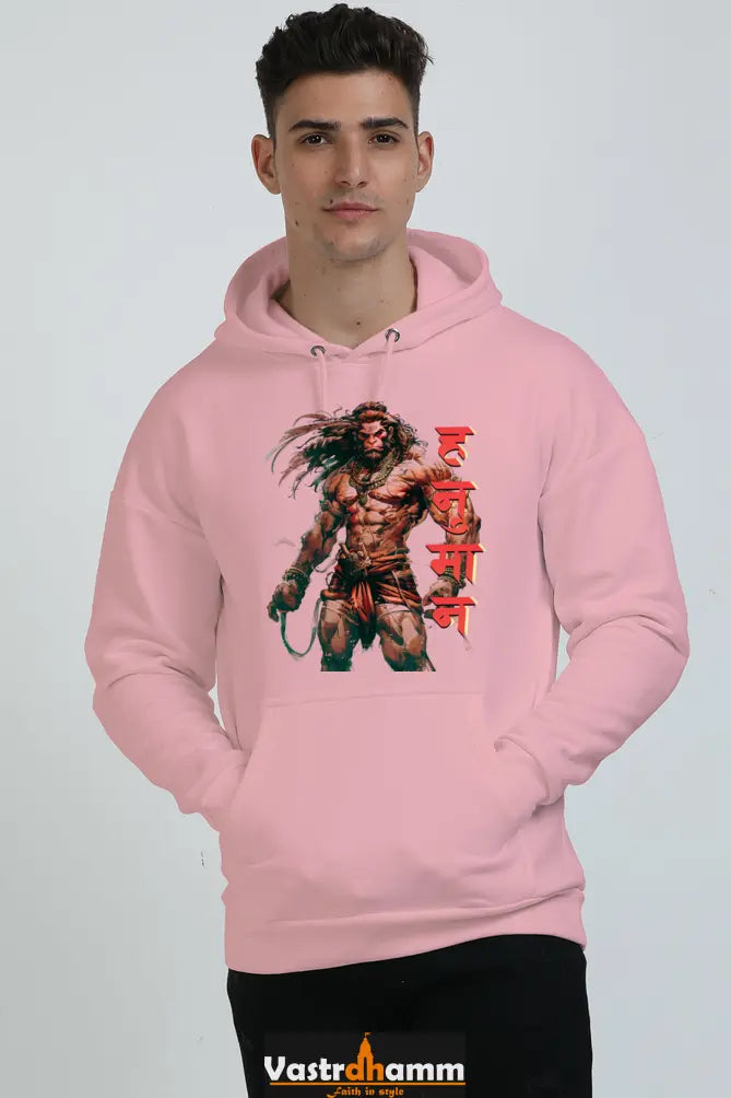 Hanuman Cosmic Power Oversized Hooded Sweatshirt T-Shirts for Men Vastrdhamm