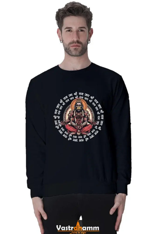 Hanuman Cosmic Power Sweatshirt T-Shirts for Men Vastrdhamm