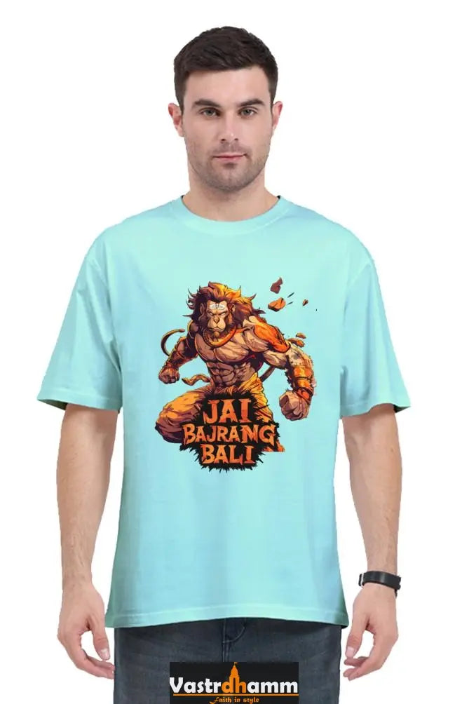 Hanuman Courage Oversized Classic T-Shirts for Men Vastrdhamm