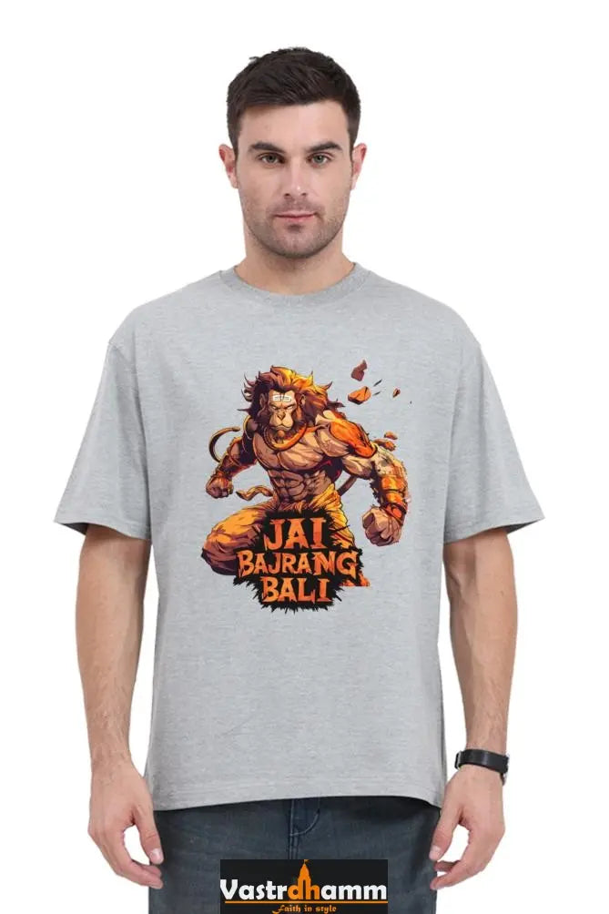 Hanuman Courage Oversized Classic T-Shirts for Men Vastrdhamm