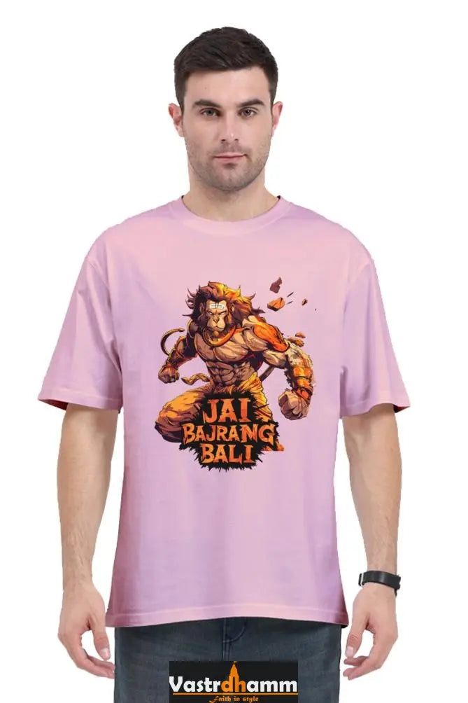 Hanuman Courage Oversized Classic T-Shirts for Men Vastrdhamm