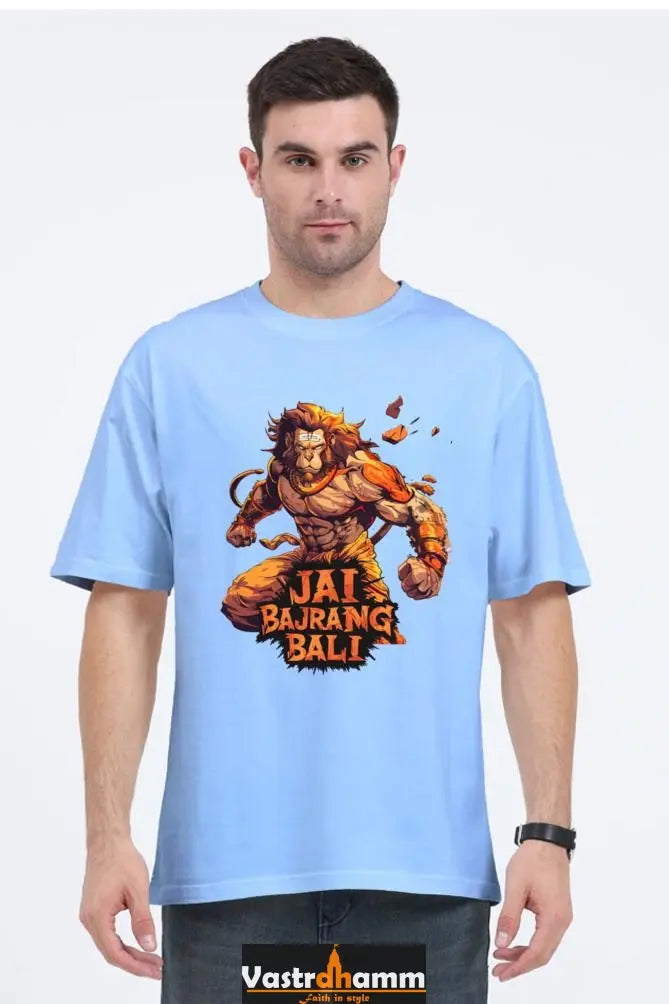 Hanuman Courage Oversized Classic T-Shirts for Men Vastrdhamm