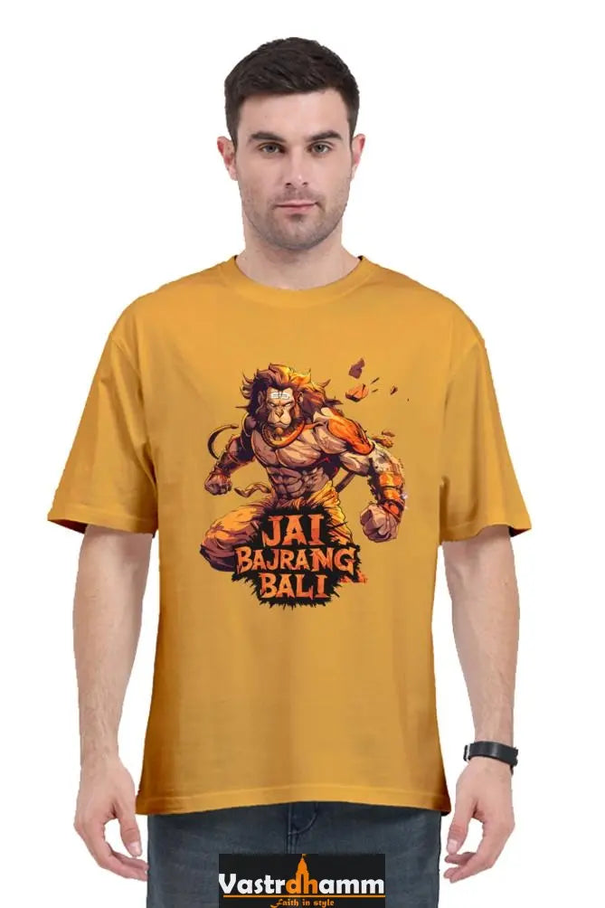 Hanuman Courage Oversized Classic T-Shirts for Men Vastrdhamm