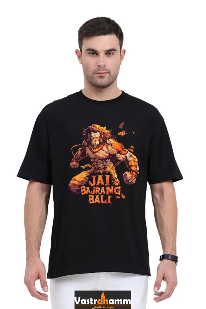 Hanuman Courage Oversized Classic T-Shirts for Men Vastrdhamm