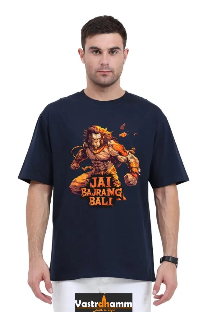 Hanuman Courage Oversized Classic T-Shirts for Men Vastrdhamm