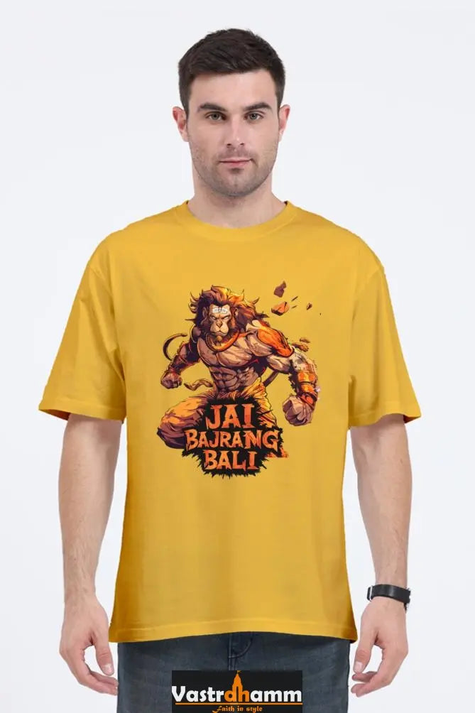 Hanuman Courage Oversized Classic T-Shirts for Men Vastrdhamm