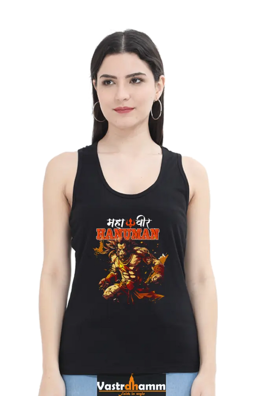Hanuman CourageTank Top T-Shirts for Women Vastrdhamm