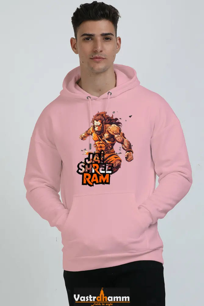 Hanuman Devotee Oversized Hooded Sweatshirt T-Shirts for Men Vastrdhamm