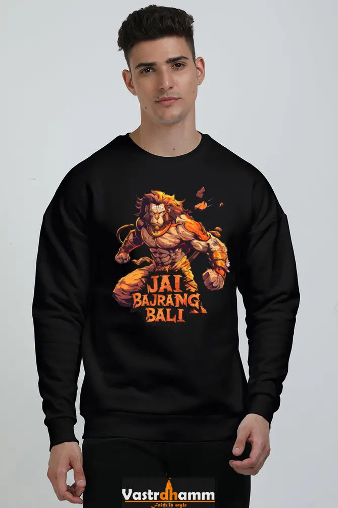 Hanuman Devotee Oversized Sweatshirt T-Shirts for Men Vastrdhamm