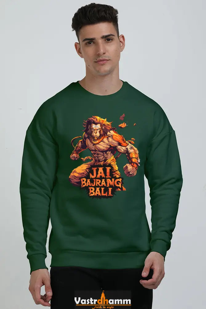 Hanuman Devotee Oversized Sweatshirt T-Shirts for Men Vastrdhamm