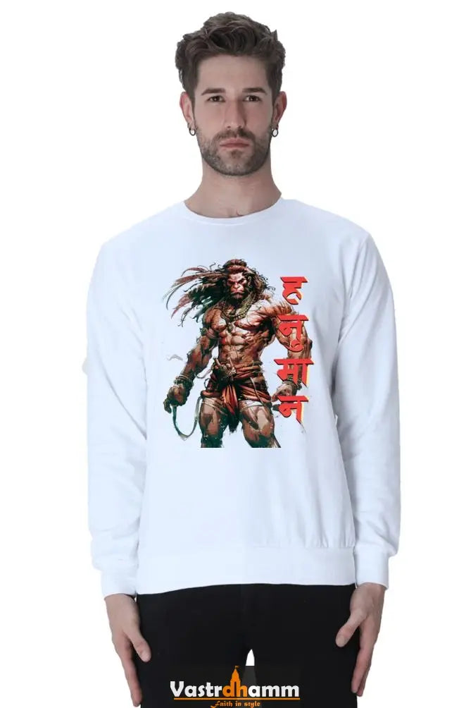 Hanuman Devotee Power Sweatshirt T-Shirts for Men Vastrdhamm