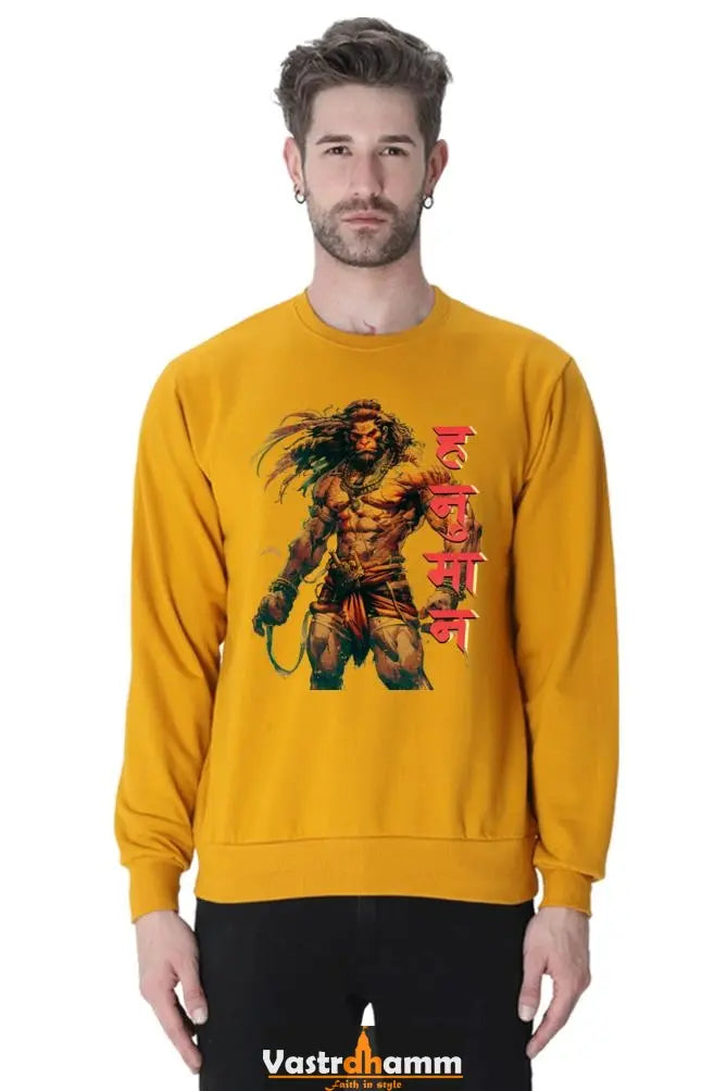 Hanuman Devotee Power Sweatshirt T-Shirts for Men Vastrdhamm