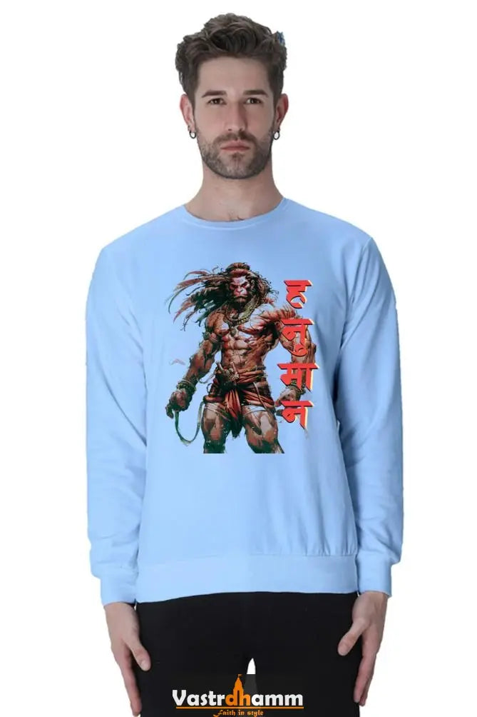 Hanuman Devotee Power Sweatshirt T-Shirts for Men Vastrdhamm