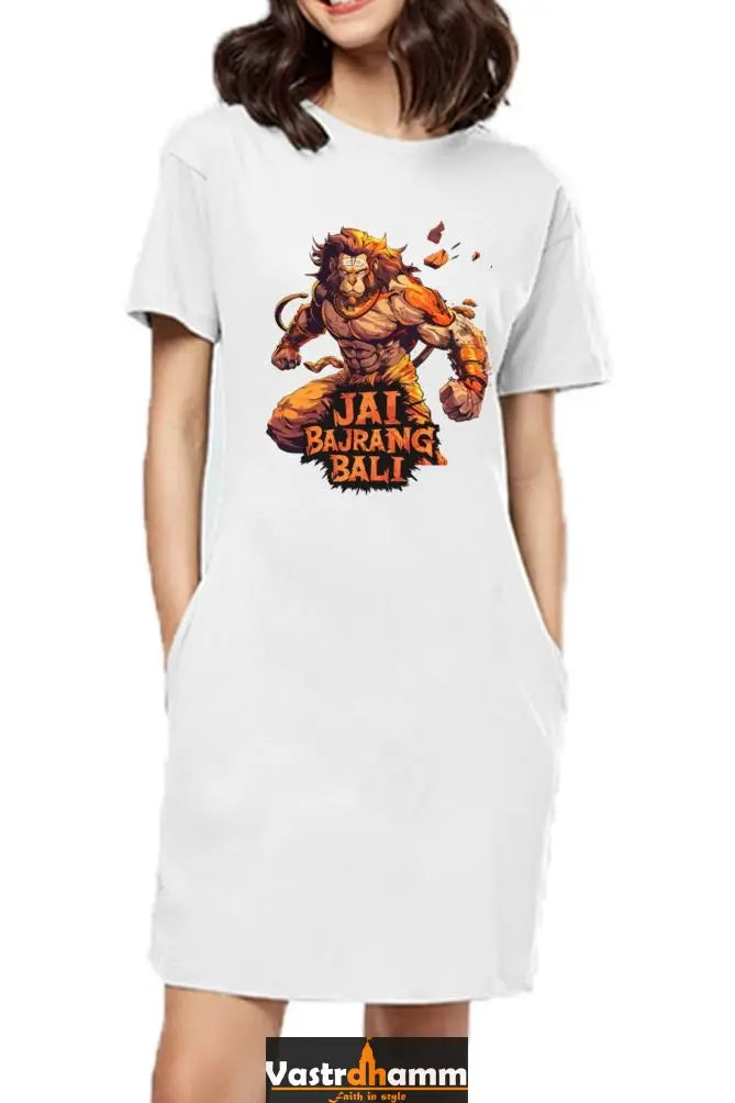 Hanuman DevoteeT-Shirts Dress for Women Vastrdhamm