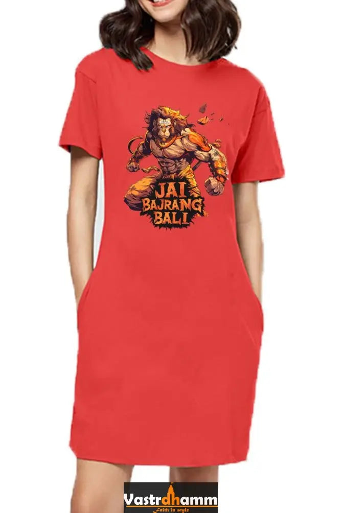 Hanuman DevoteeT-Shirts Dress for Women Vastrdhamm