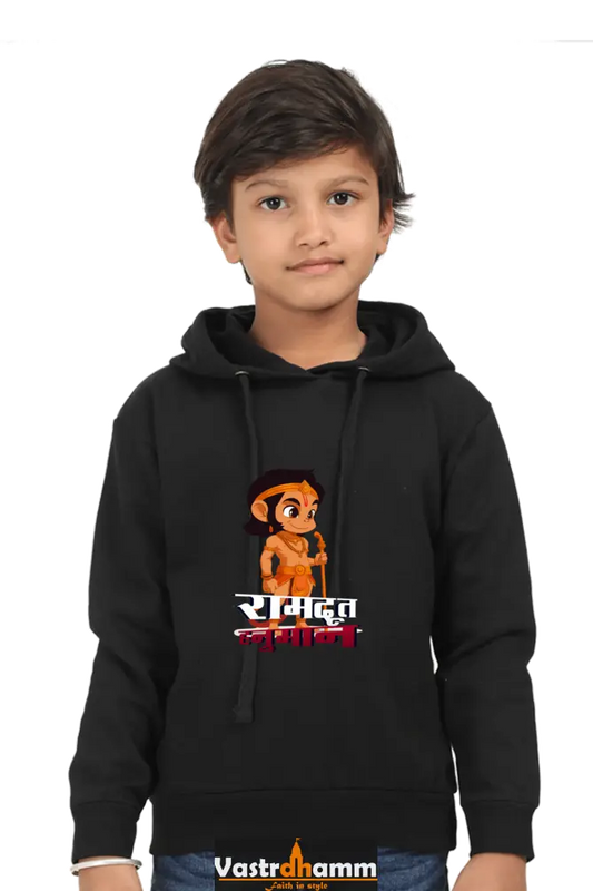 Hanuman Devotion Hoodie Sweatshirt  T-Shirts for Boy Vastrdhamm