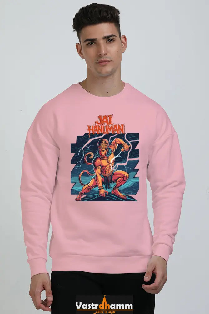 Hanuman Devotional Hero Oversized Sweatshirt T-Shirts for Men Vastrdhamm
