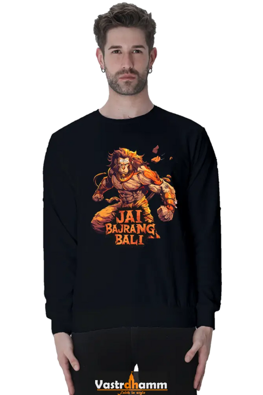 Hanuman Devotional Power Sweatshirt T-Shirts for Men Vastrdhamm