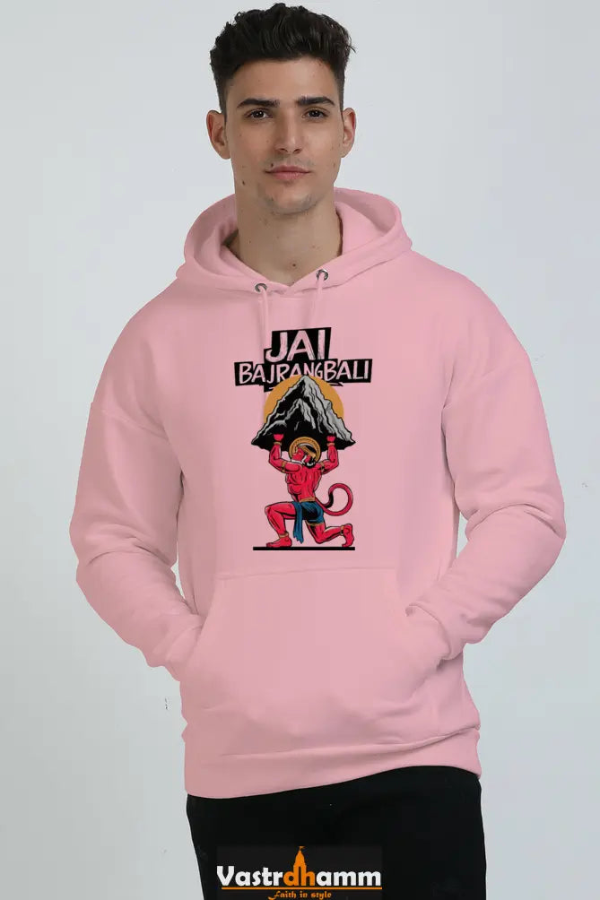 Hanuman Devotional Spirit Oversized Hooded Sweatshirt T-Shirts for Men Vastrdhamm