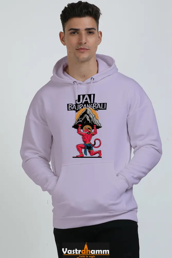 Hanuman Devotional Spirit Oversized Hooded Sweatshirt T-Shirts for Men Vastrdhamm