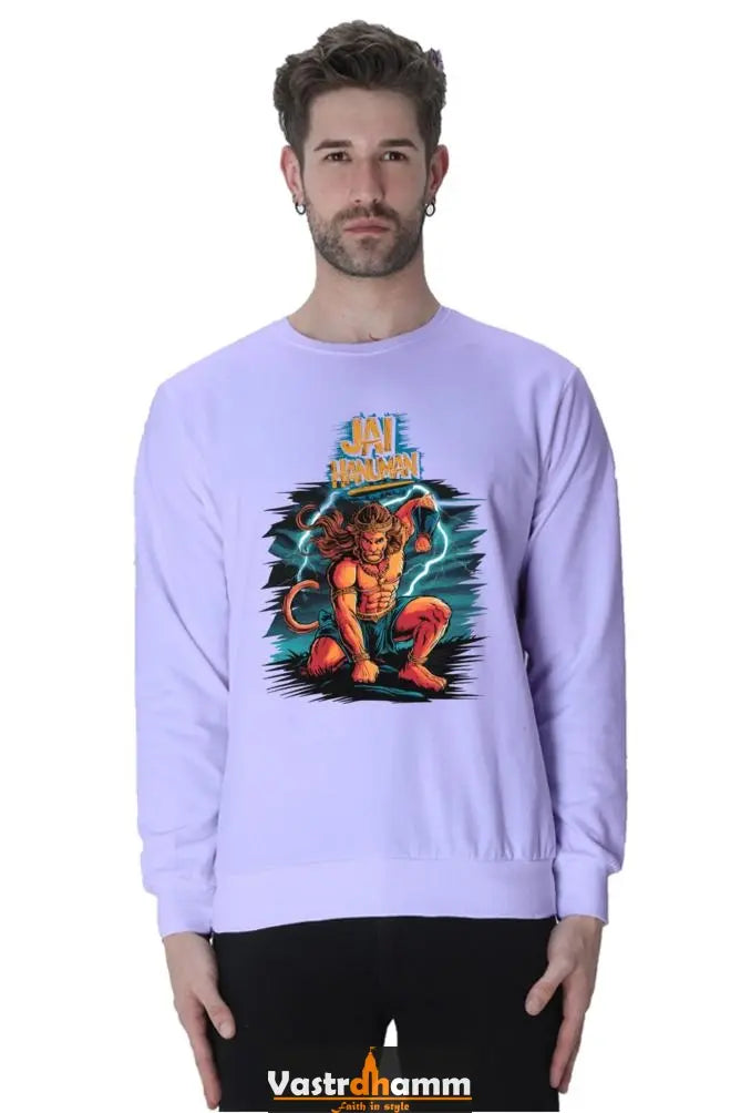 Hanuman Devotional Warrior Sweatshirt T-Shirts for Men Vastrdhamm