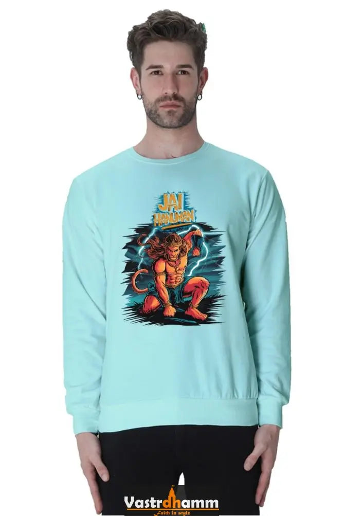 Hanuman Devotional Warrior Sweatshirt T-Shirts for Men Vastrdhamm