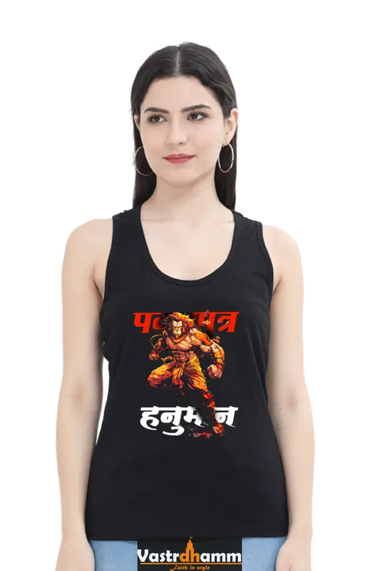 Hanuman Divine AscendancyTank Top T-Shirts for Women Vastrdhamm