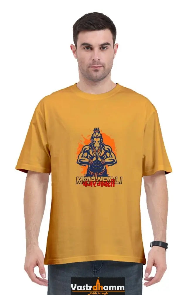 Hanuman Divine Energy Oversized Classic T-Shirts for Men Vastrdhamm