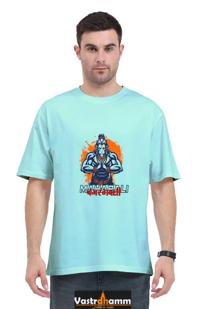 Hanuman Divine Energy Oversized Classic T-Shirts for Men Vastrdhamm