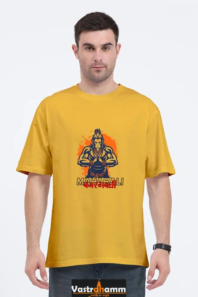 Hanuman Divine Energy Oversized Classic T-Shirts for Men Vastrdhamm