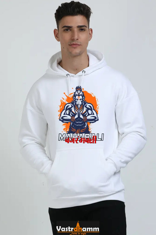 Hanuman Divine Energy Oversized Hooded Sweatshirt T-Shirts for Men Vastrdhamm