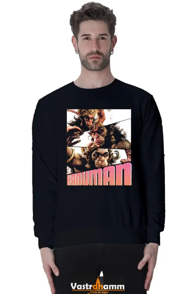 Hanuman Divine Energy Sweatshirt T-Shirts for Men Vastrdhamm